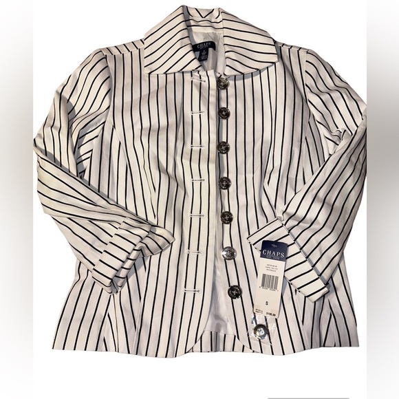 NEW Chaps Stripe Blazer - Picture 1 of 4